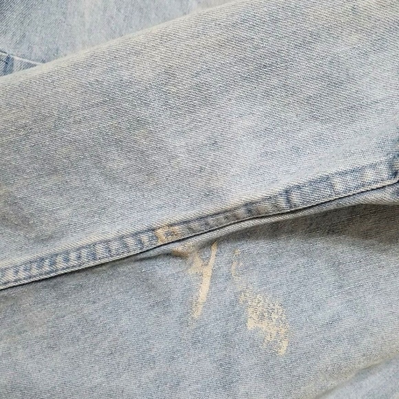 Harley Davidson Denim Sleeveless Distress Vest - Picture 3 of 5